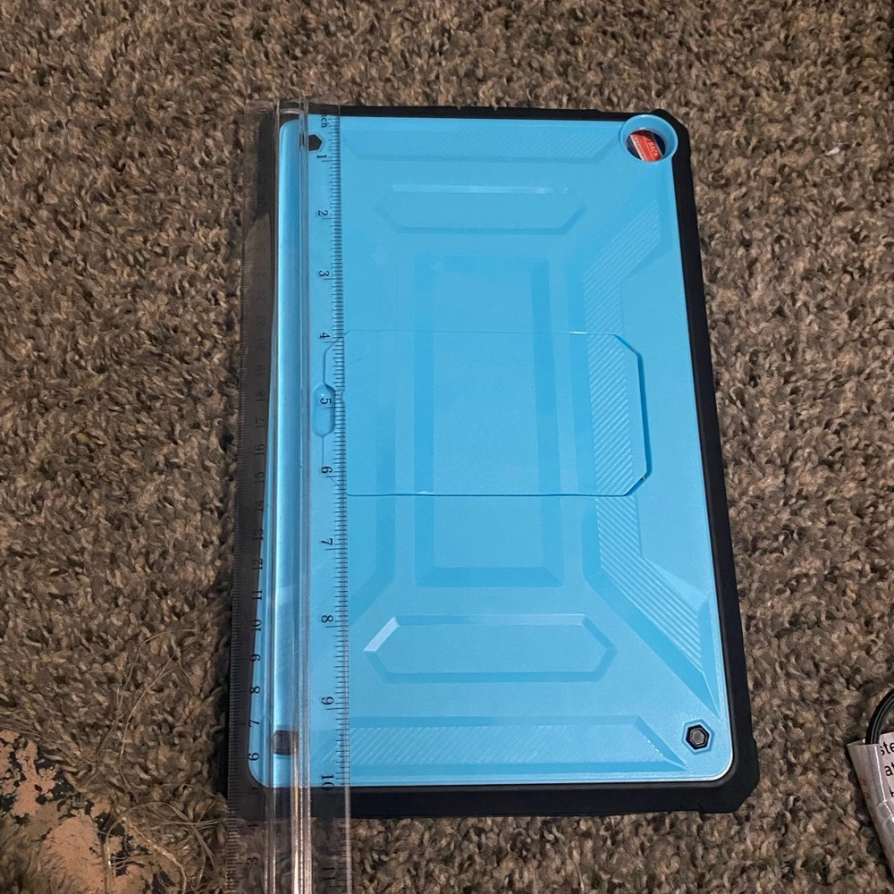 Blue and Black Tablet Case